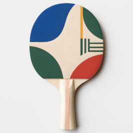 Raquete De Ping Pong Remo de Ping Pong de Geometria Circular Abstrata