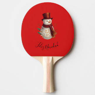 Raquete De Ping Pong Remo Feliz Natal - Feliz Navidad