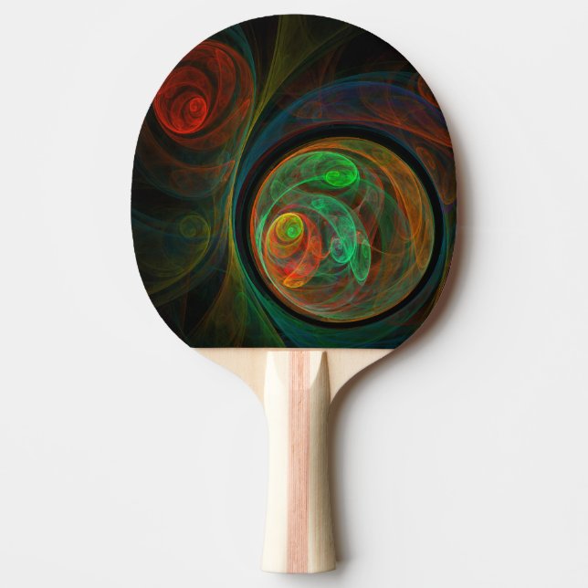 Raquete De Ping Pong Renascimento da Abstrato Art (Frente)