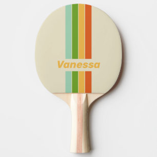 Raquete De Ping Pong Réplica de Broche de Rua do ABC com Nome Listrado