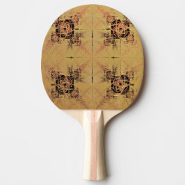 Raquete De Ping Pong Retângulo de ouro