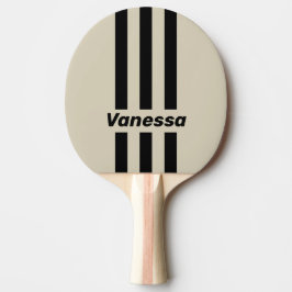 Raquete De Ping Pong Retro Alabastro Três Listras com Nome