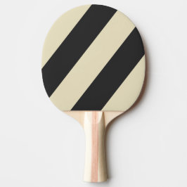 Raquete De Ping Pong Retro Carvão Três Listras Negritas