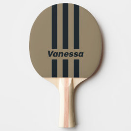 Raquete De Ping Pong Retro Deserto Três Listras com Nome
