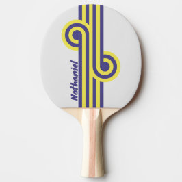 Raquete De Ping Pong Retro Electric Limão Uva Loop com Nome