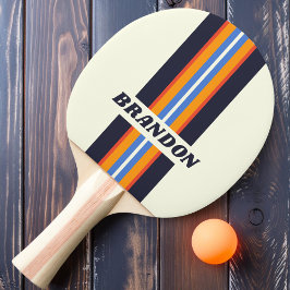 Raquete De Ping Pong Retro Five Faixa de Rali com Nome