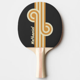 Raquete De Ping Pong Retro Golden Horizon Loop com Nome
