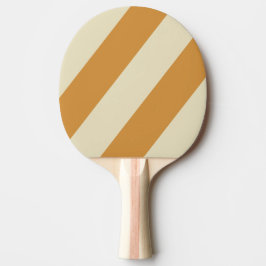 Raquete De Ping Pong Retro Horizonte Dourado Três Listras Negras
