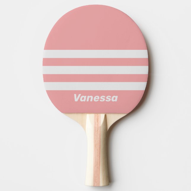 Raquete De Ping Pong Retro Kiss Three Across Striping with Name (Frente)