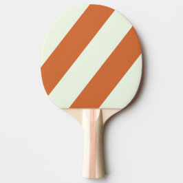 Raquete De Ping Pong Retro Laranja Três Listras Grossas