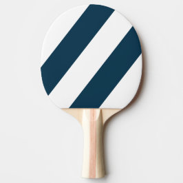 Raquete De Ping Pong Retro Marinha Três Listras Negritas