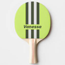Raquete De Ping Pong Retro Moss Fade com Listras e Nome