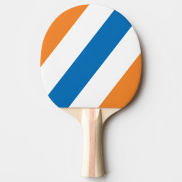 Raquete De Ping Pong Retro New Amsterdam Listras Negras