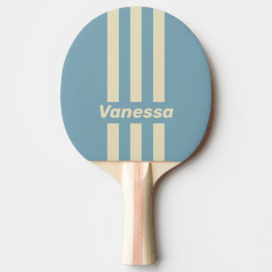 Raquete De Ping Pong Retro Oceano Três Listras com Nome