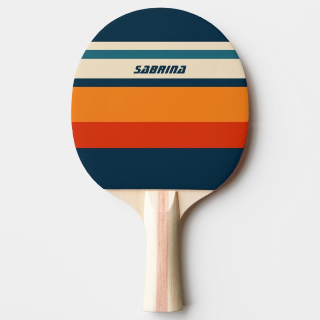 Raquete De Ping Pong Retro Personalizado (Frente)