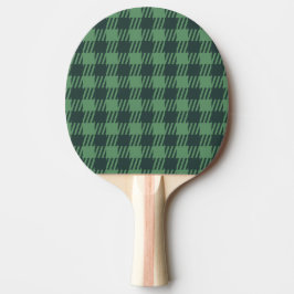 Raquete De Ping Pong Retro Preppy Sportjura Gingham - Verde escuro
