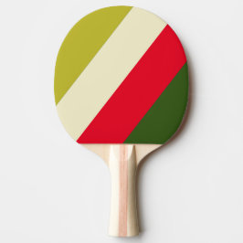 Raquete De Ping Pong Retro Rugby Listras em Negrito