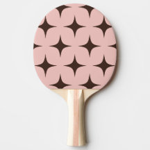 Retro Starburst Marrom e Rosa Pastel Suave