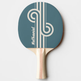 Raquete De Ping Pong Retro Storm Dual Stripe Loop com Nome