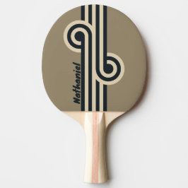 Raquete De Ping Pong Retro Stormy Desert Loop com Nome