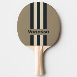 Raquete De Ping Pong Retro Stormy Desert Three PIn Stripes with Name
