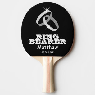 Raquete De Ping Pong Ring Bearer mesa personalizada pino pingue-pongue