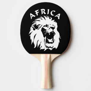 Raquete De Ping Pong Roaring Lion Face África