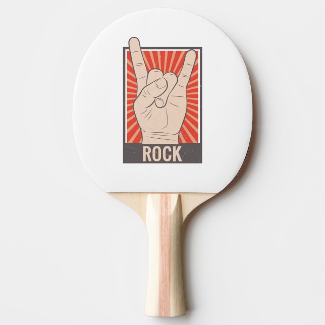 Raquete De Ping Pong Rock The Party (Frente)