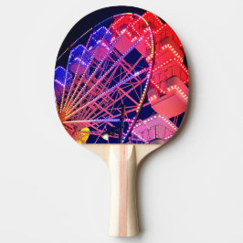 Raquete De Ping Pong Roda-férris azul e vermelha