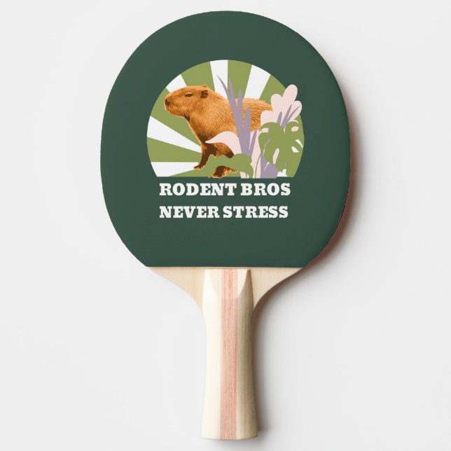 Raquete De Ping Pong Rodent Bros Nunca Stress Capybara (Frente)