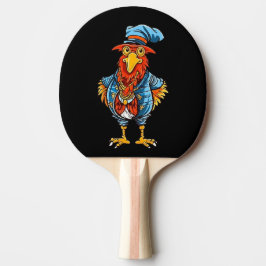 Raquete De Ping Pong Rooster de Cartoon Encantado