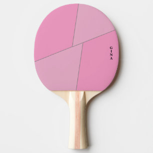 Raquete de Ping Pong Rosa Dois Tons Personalizada