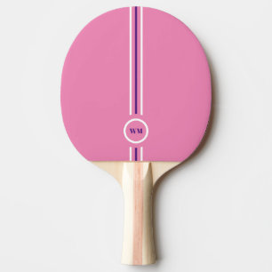 Raquete de Ping Pong Rosa e Roxo Bonito