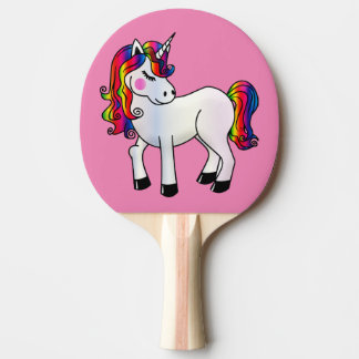 RAQUETE DE PING PONG ROSA UNICÓRNIO