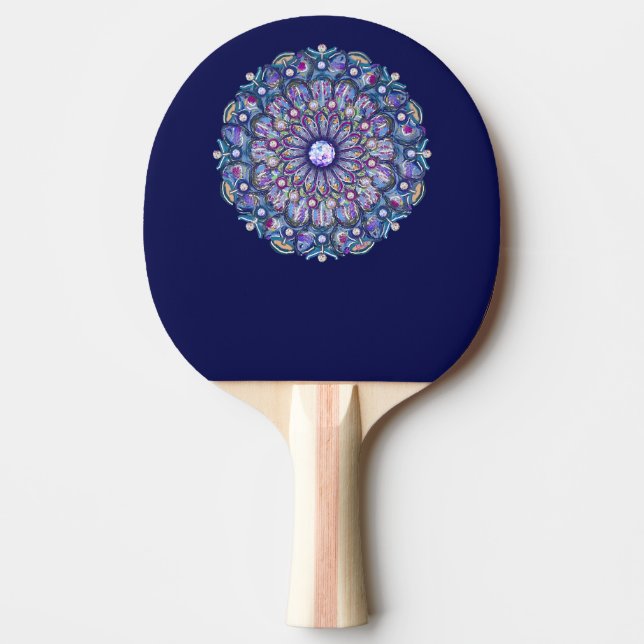 Raquete De Ping Pong Rosace Azul (Frente)