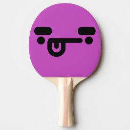Raquete De Ping Pong Rosto Confuso Malicioso Roxo