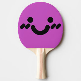 Raquete De Ping Pong Rosto Rocho Fofo Roxo