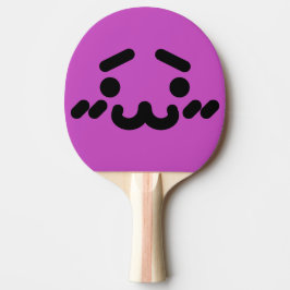 Raquete De Ping Pong Rosto Rocho Fofo Roxo