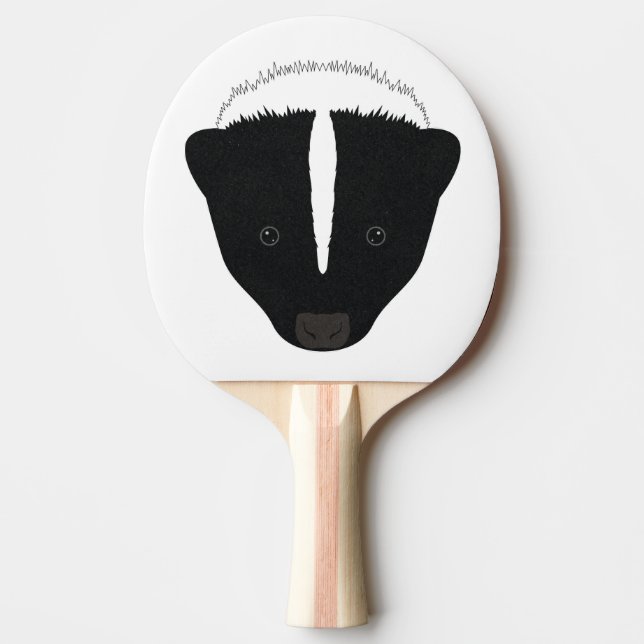 Raquete De Ping Pong Rosto Skunk (Frente)