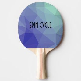 Raquete De Ping Pong rotação verde azul de Ombre legal