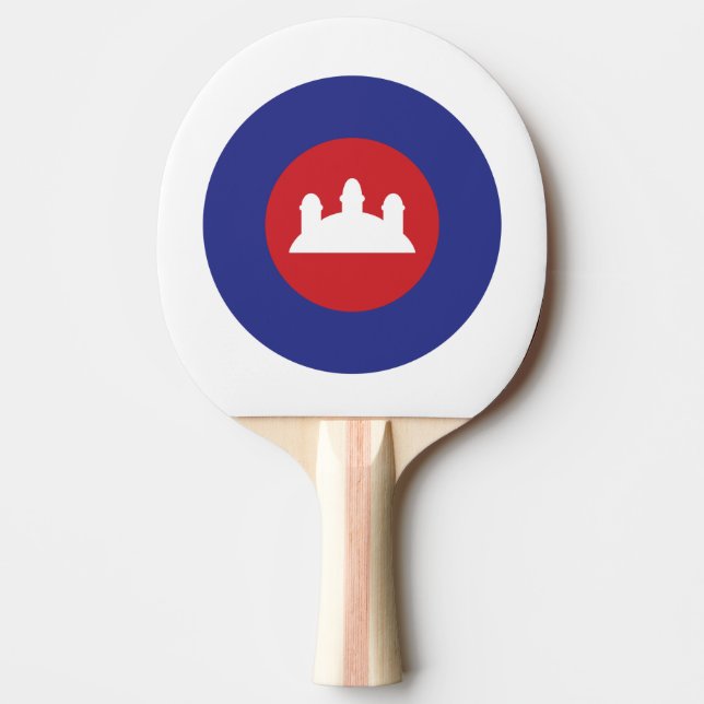 Raquete De Ping Pong Roundel Cambojana (Frente)