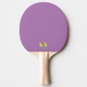 Raquete De Ping Pong Roxo Claro Monogramado