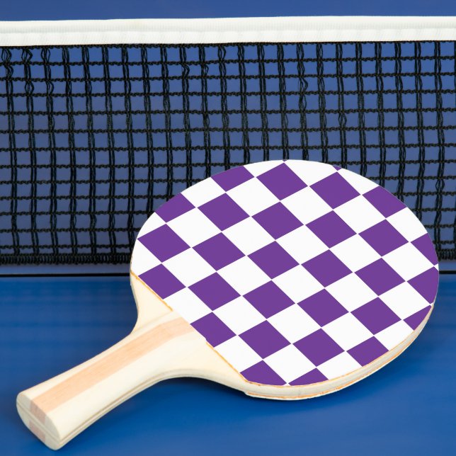Raquete De Ping Pong Roxo Real e Branco Verificados (Insitu)
