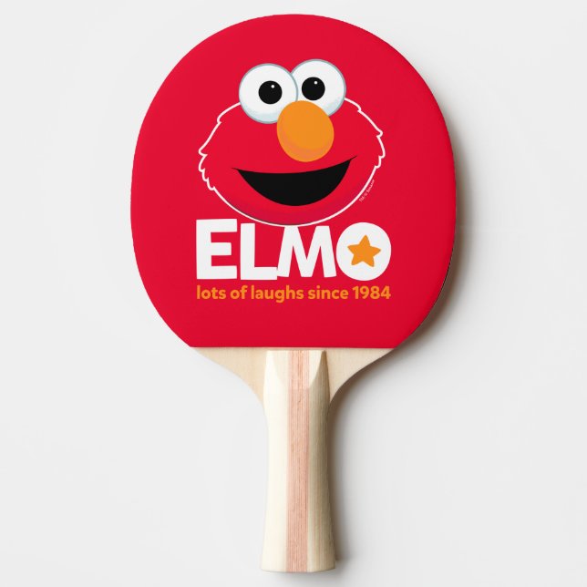 Raquete De Ping Pong Rua Sésamo | Elmo Muitas filhas desde 1984 (Frente)