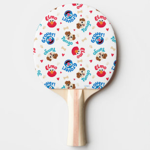 Raquete De Ping Pong Rua Sésamo Padrão Tango, Elmo e Grover