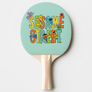Raquete De Ping Pong Rua Sésamo Sesame Street Tipo Pals
