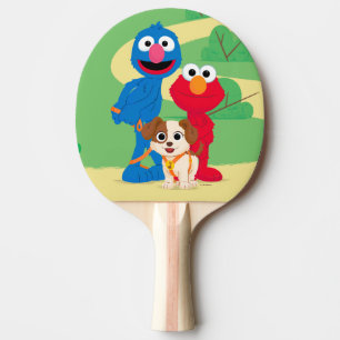 Raquete De Ping Pong Rua Sésamo   Tango Com Grover E Elmo