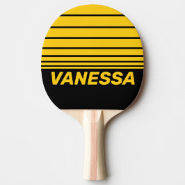 Raquete De Ping Pong Safety Bee Nostalgic Horizon Striping with Name