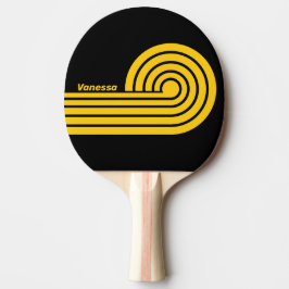 Raquete De Ping Pong Safety Bee Nostálgico Curl Listras com Nome