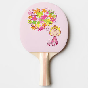 Raquete De Ping Pong Sally Pensando em Flores